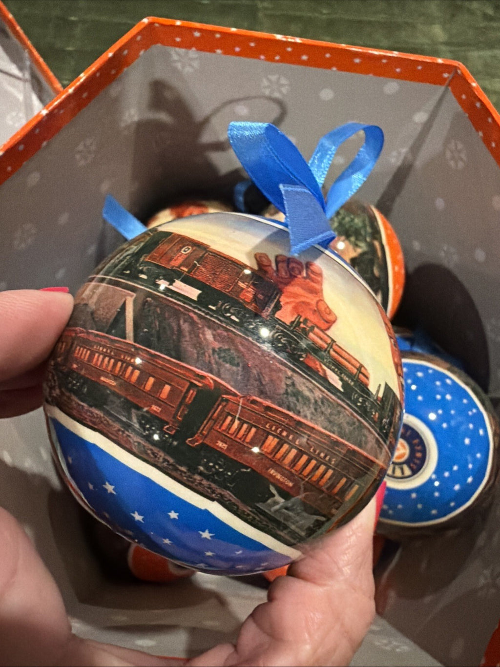 2013 Lionel LLC Lionel Trains Around The Tree Christmas Ornaments W/Box