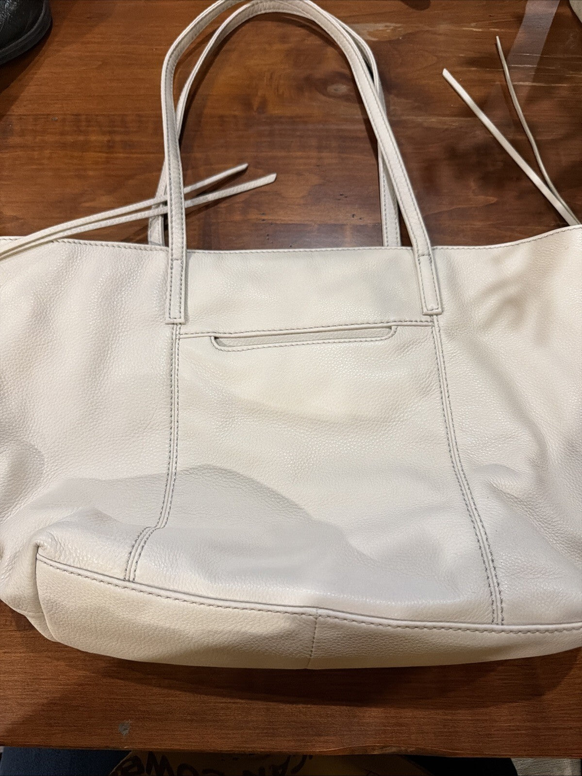 Hobo White Leather Tote Bag