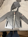 Hunter Toddler Gray Hooded Rain Jacket 18M
