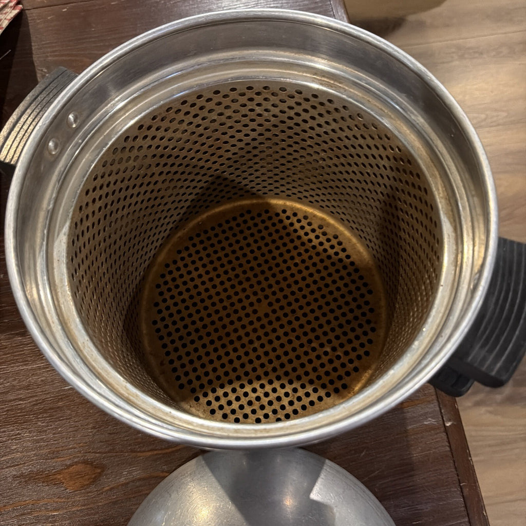 Vintage Sears Maid of Honor 8 Quart Light Weight Aluminum Stock Pot 3 PC Steamer