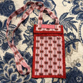 Simply Southern Crossbody Bag Pink with Red Bows New Without Tags