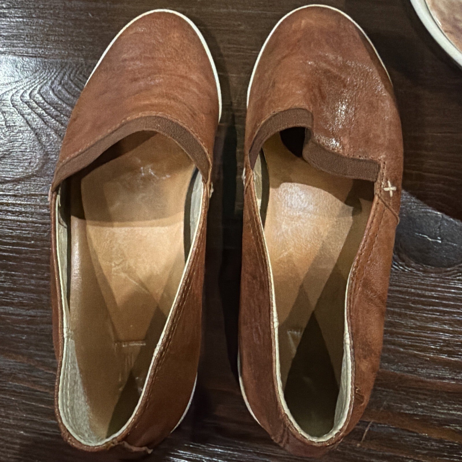 Frye Brown Suede Slip-On Shoes