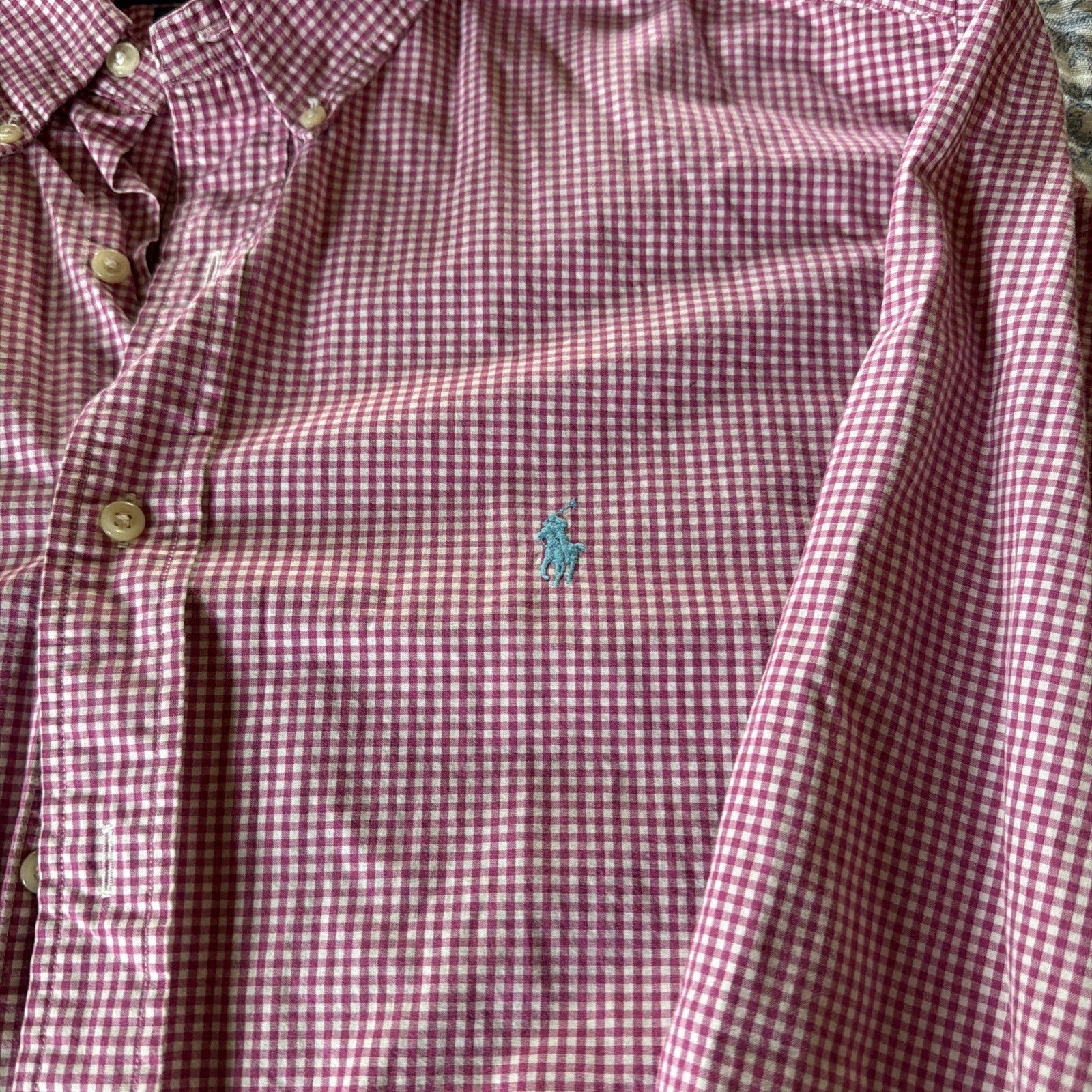 Ralph Lauren Classic Fit XXL Button-Down Shirt Red Checkered