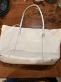 Hobo White Leather Tote Bag