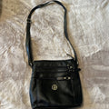 Giani Bernini Small Black Leather Crossbody Purse Classic Travel