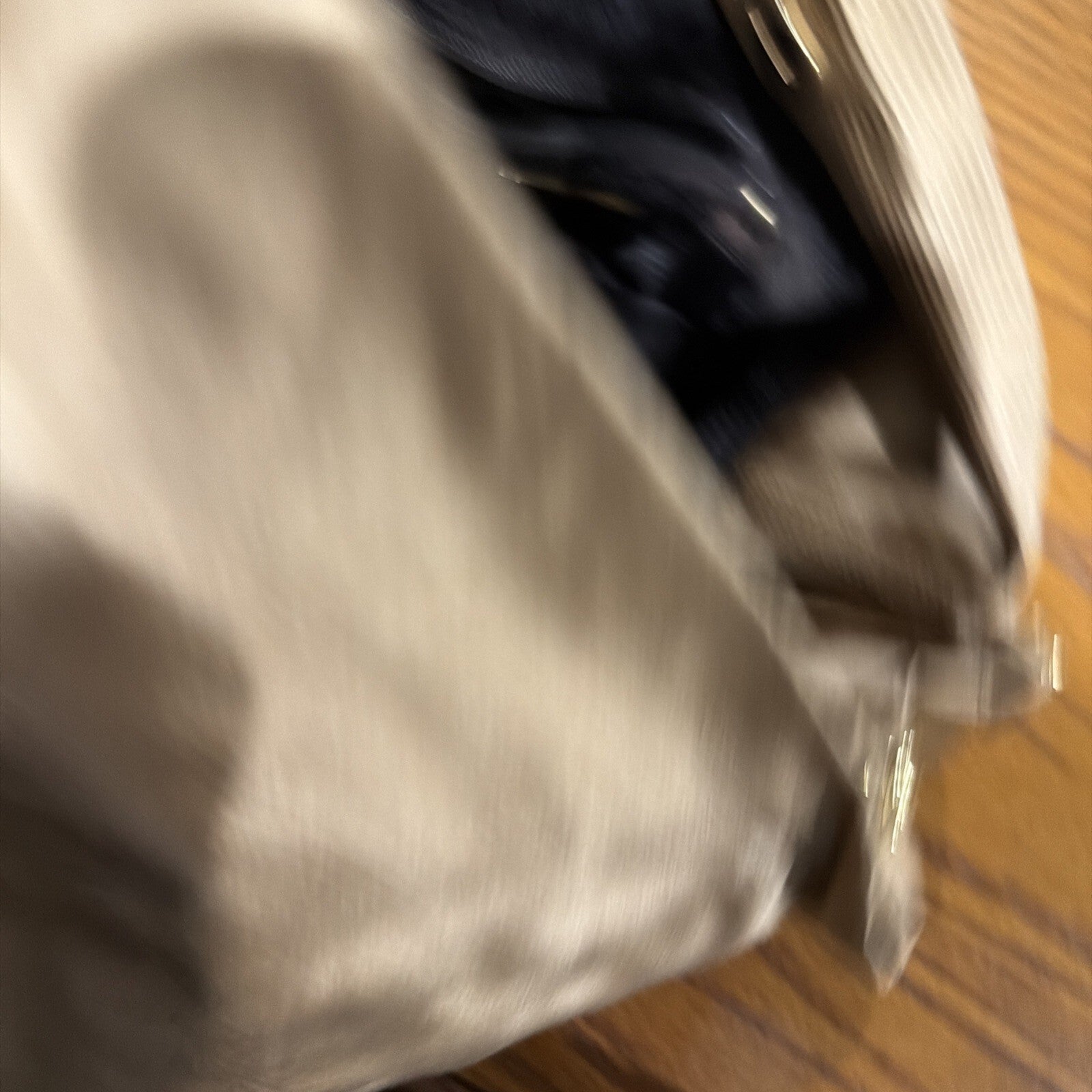Prada Beige Satin Chain Strap Tote Bag