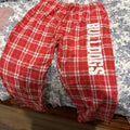 Red Plaid Bulldogs Lounge Pants