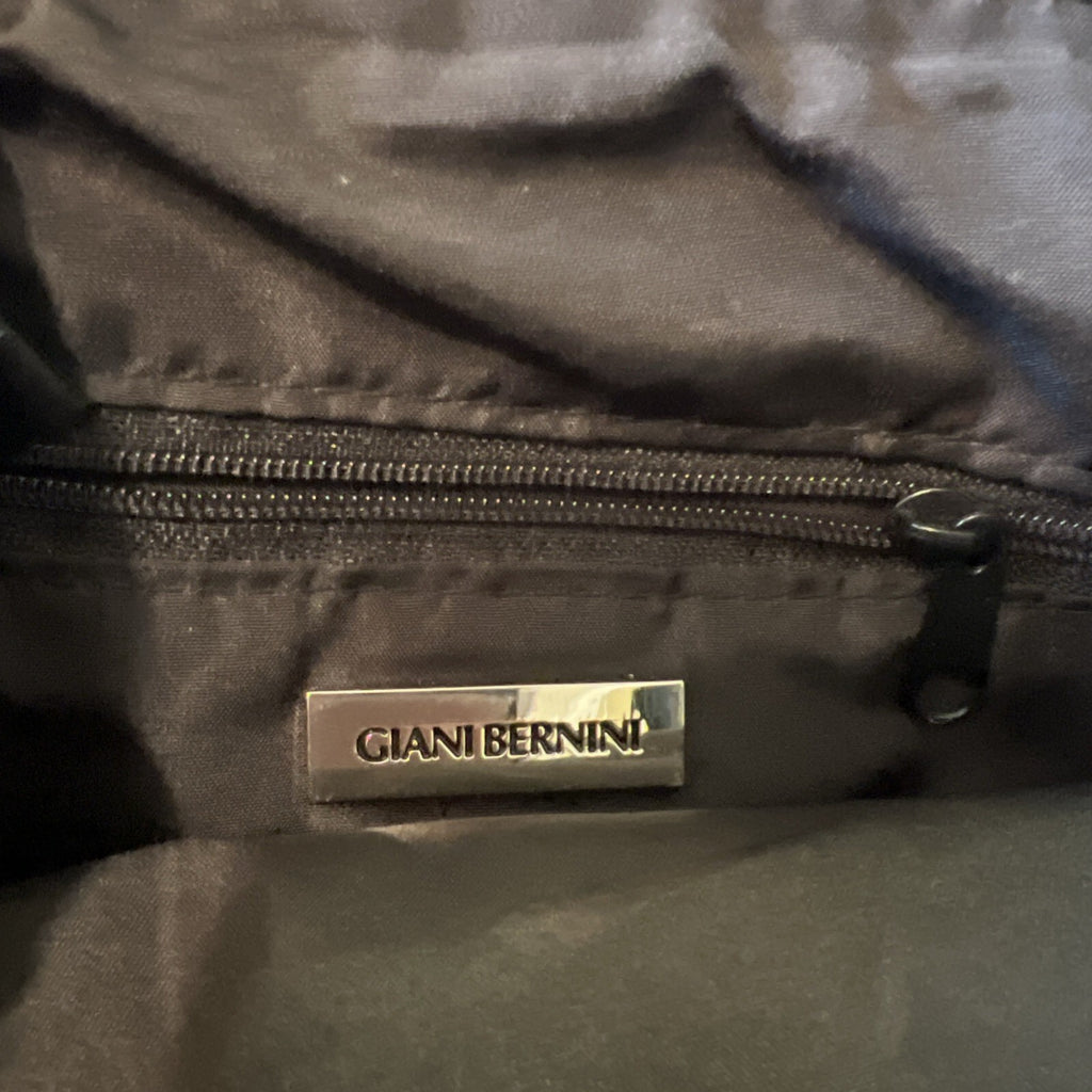 Giani Bernini Small Black Leather Crossbody Purse Classic Travel