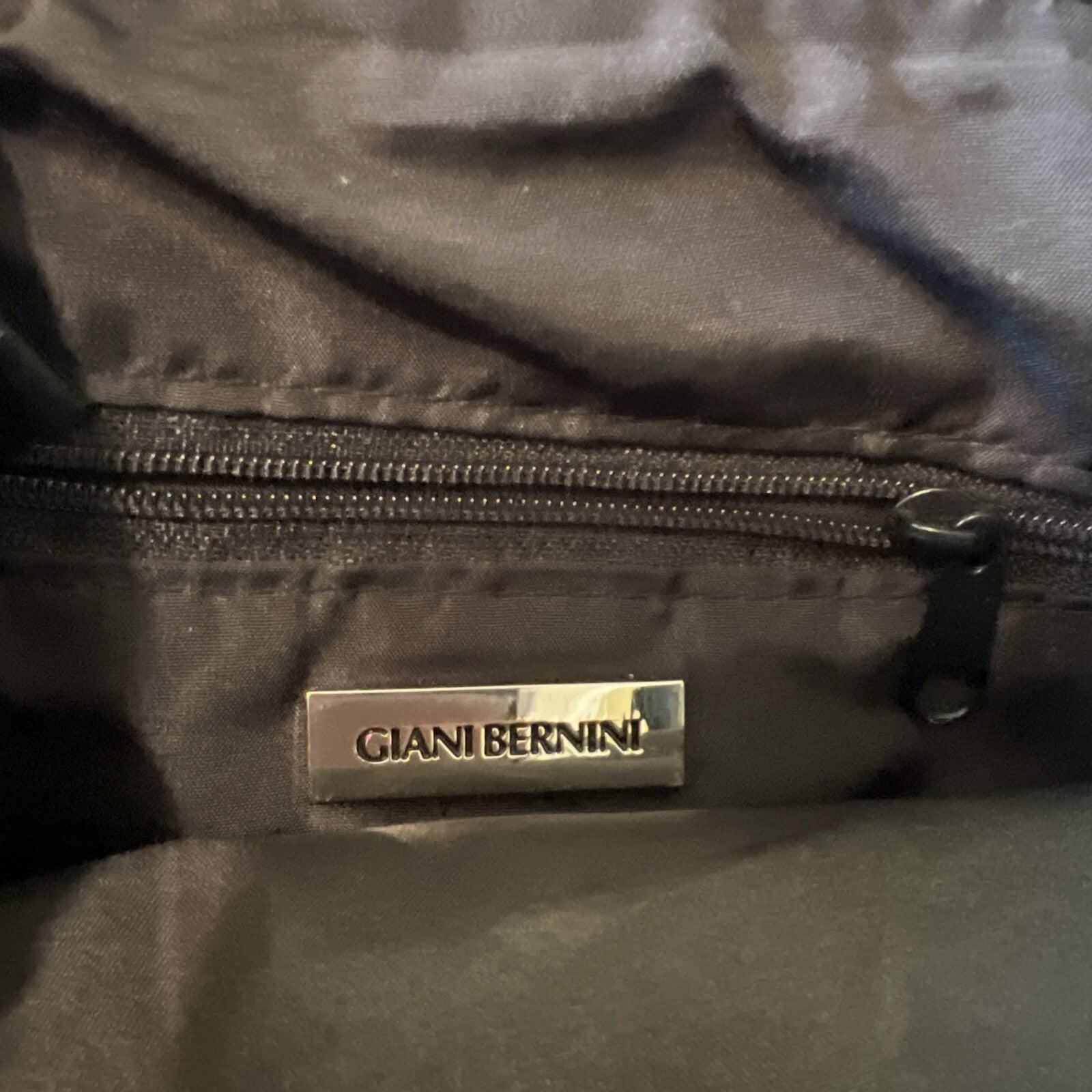 Giani Bernini Small Black Leather Crossbody Purse Classic Travel