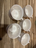 Set of 5 Mikasa Plaza Lane Coffee Cups Mugs Fine China