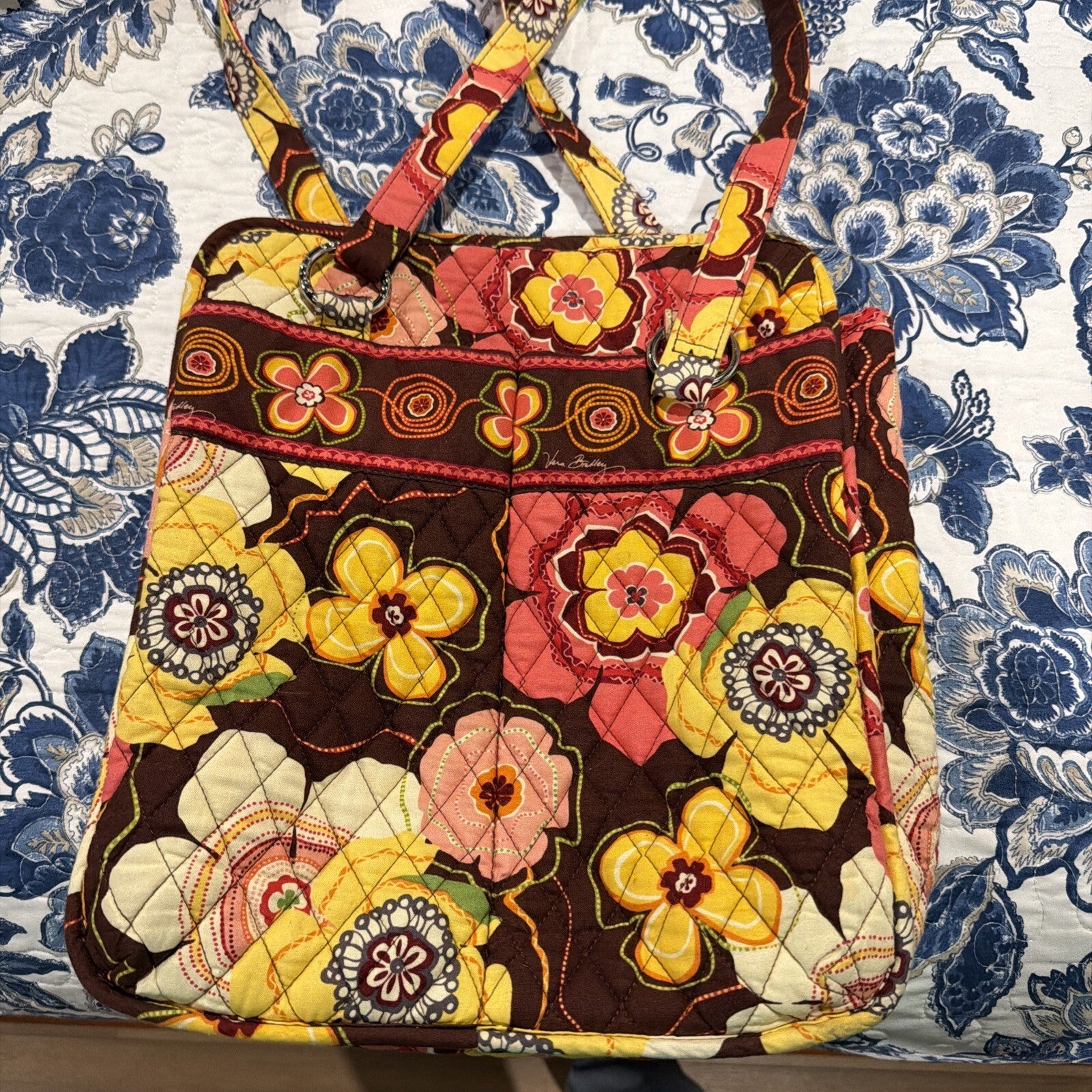 Vera Bradley Quilted Floral Tote Bag