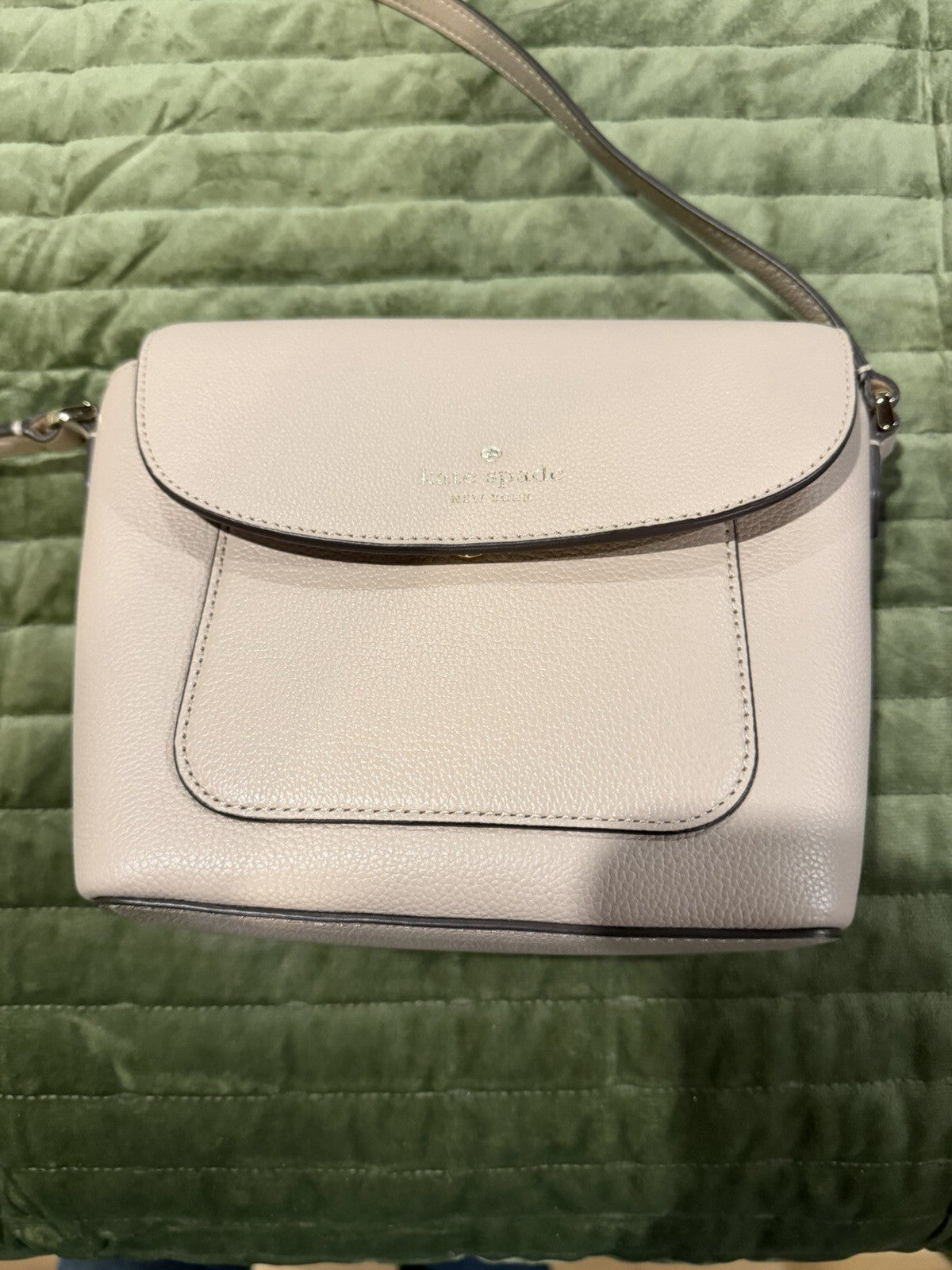 Kate Spade New York Cream Leather Crossbody Bag