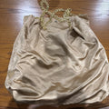 Prada Beige Satin Chain Strap Tote Bag