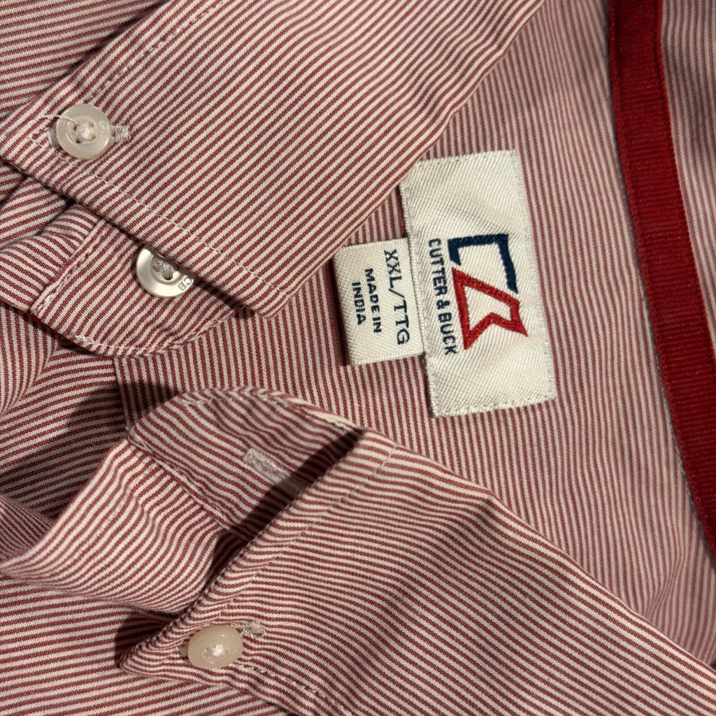 Cutter & Buck Long Sleeve Button Up Shirt with Georgia Bulldog Emblem Size XXL