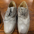 Cole Haan Men's Gray Leather and Mesh Wingtip Dress Shoes Size 9.5 M