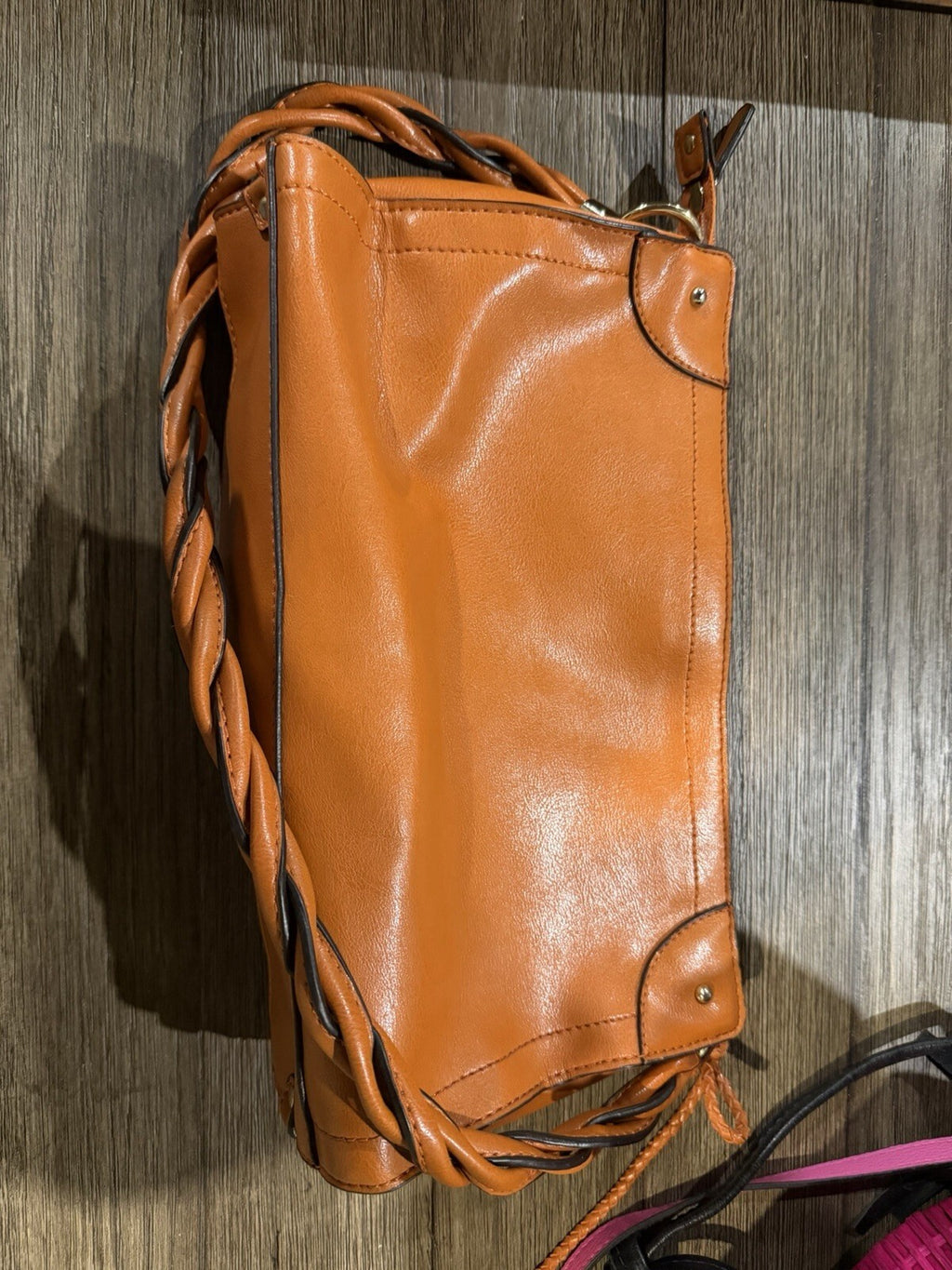 Relic Burnt Orange Crossbody Purse with Gold Trim