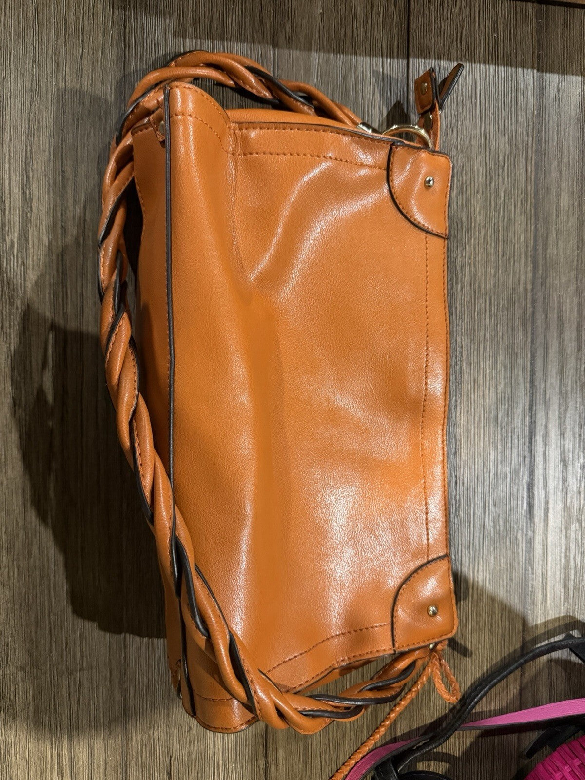 Relic Burnt Orange Crossbody Purse with Gold Trim