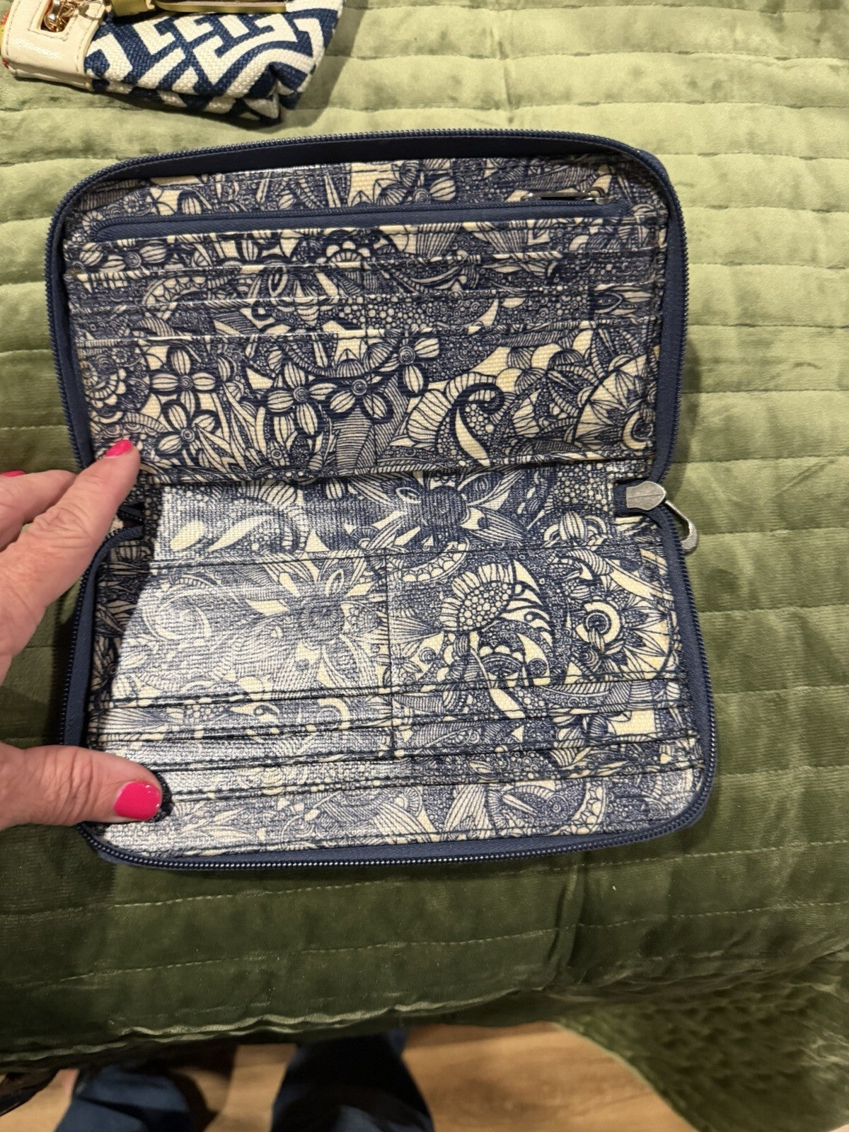 Sakroots Floral Patterned Zip-Around Wallet