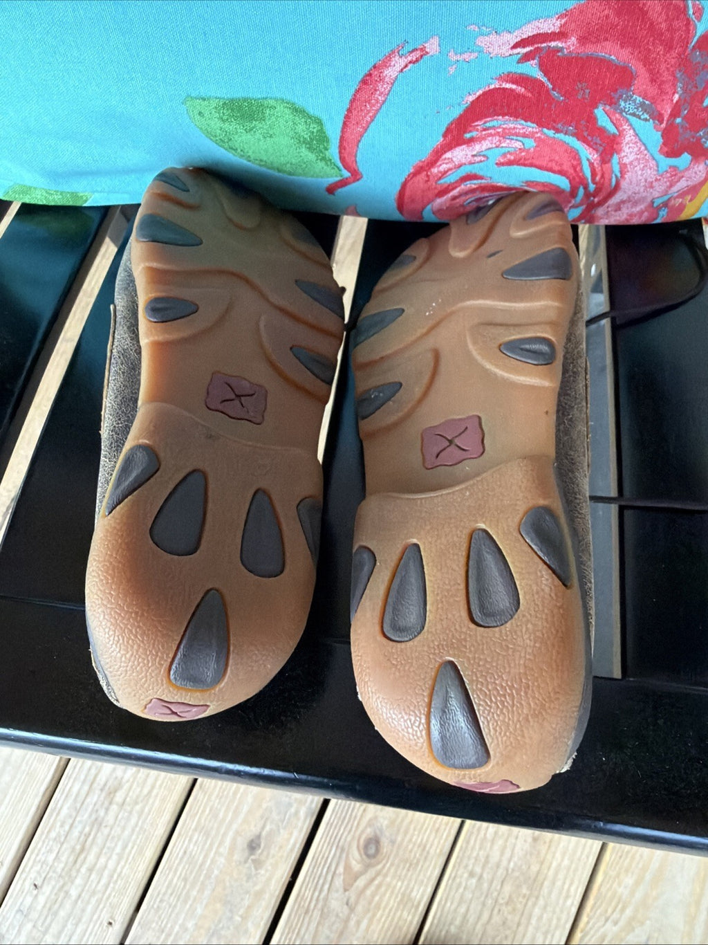 Brown Suede Casual Shoes with Leopard Print Interior, Size 11M