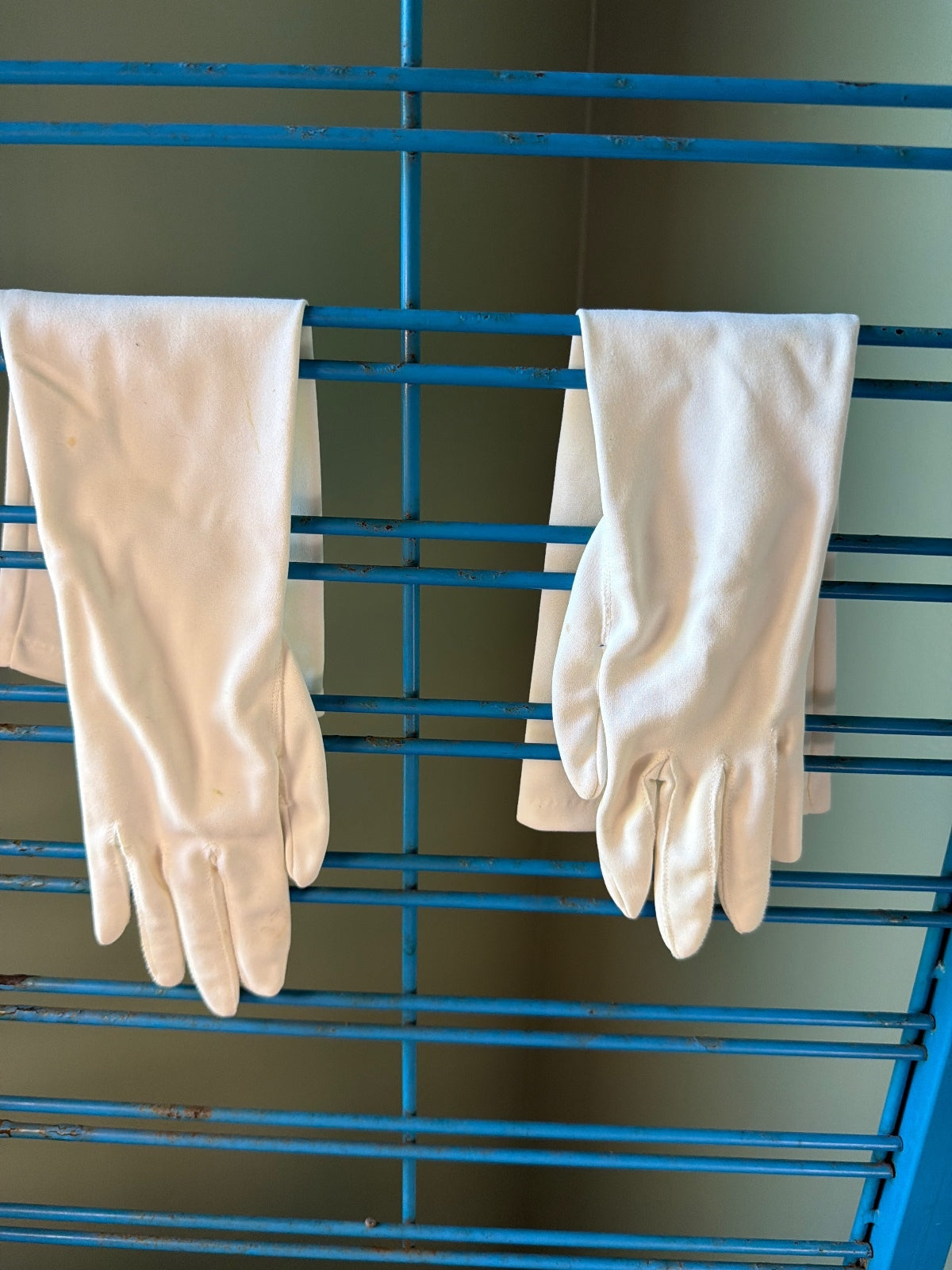 Vintage Long White Evening Gloves