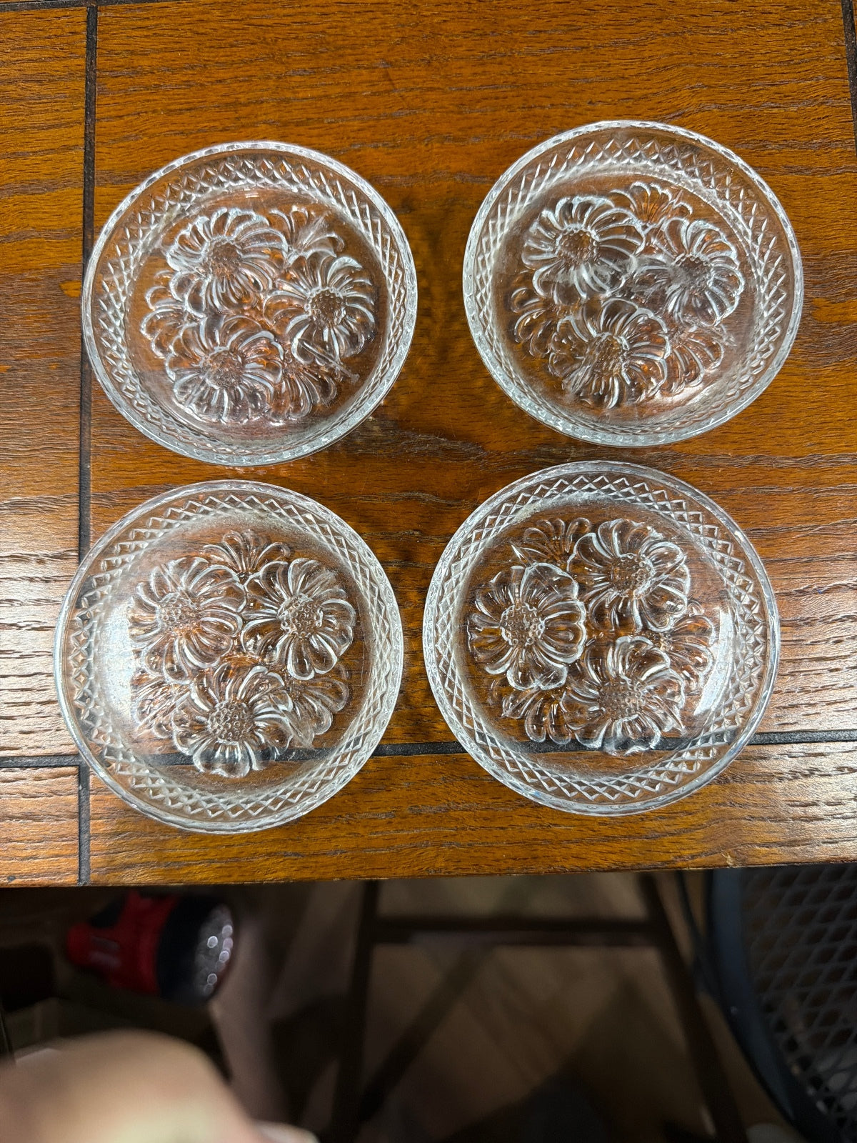 This is a vintage Cristal d'Arques-Durand "Breteuil" crystal coaster