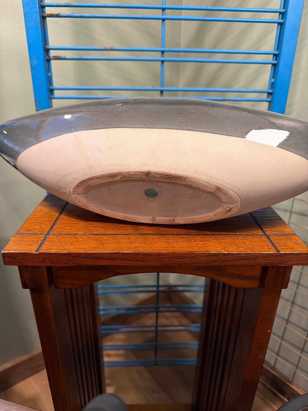 Ceramic Oval Planter Pot with Drainage Hole