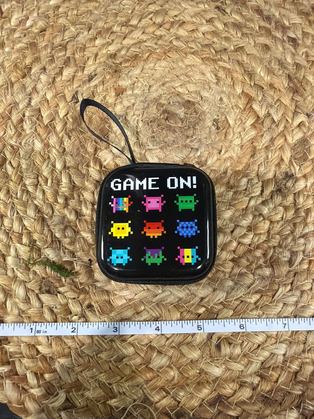 Portable Game On! Pixel Art Storage Case with Handle