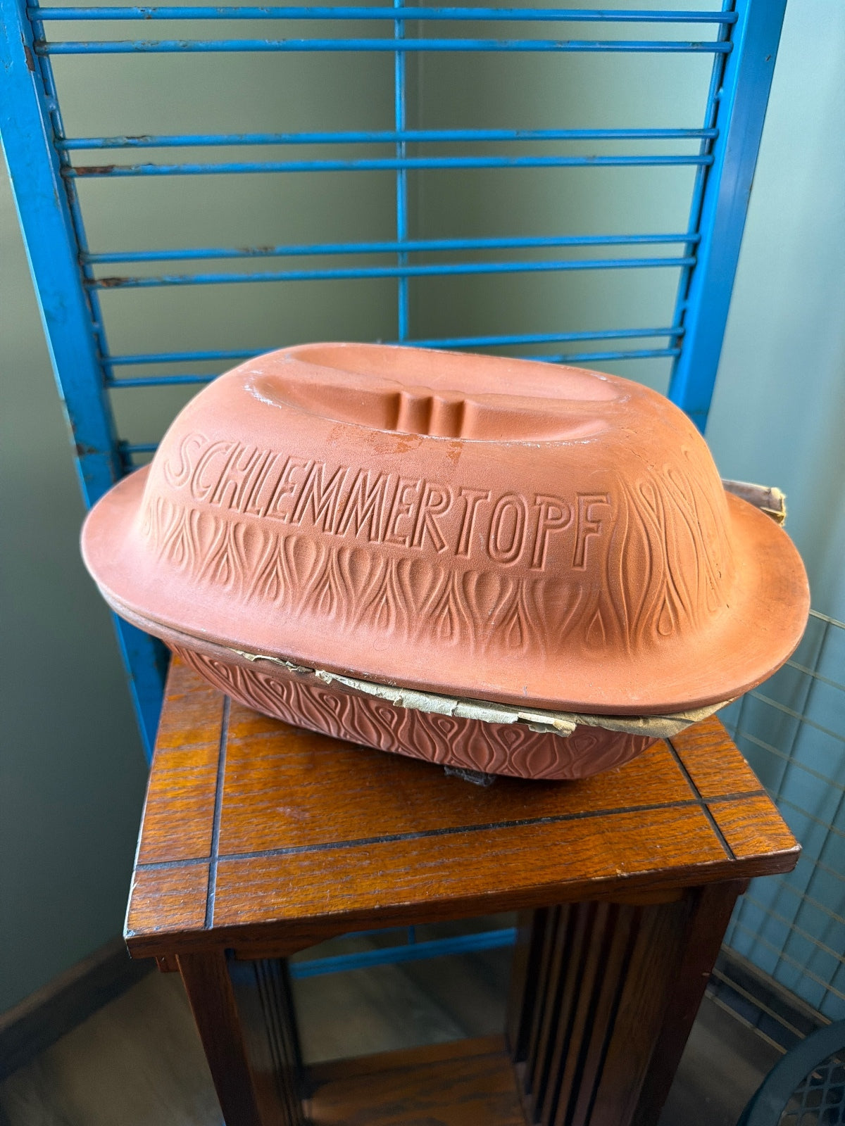 Vintage Römertopf Schlemmertopf Terra Cotta Clay Pot with Lid