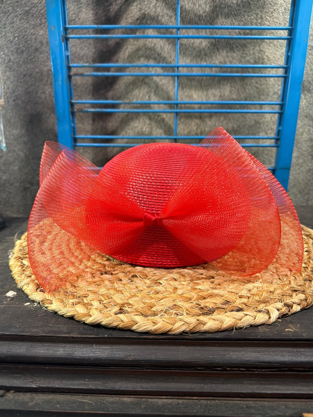 Vintage 1980 polyprene straw weave hat