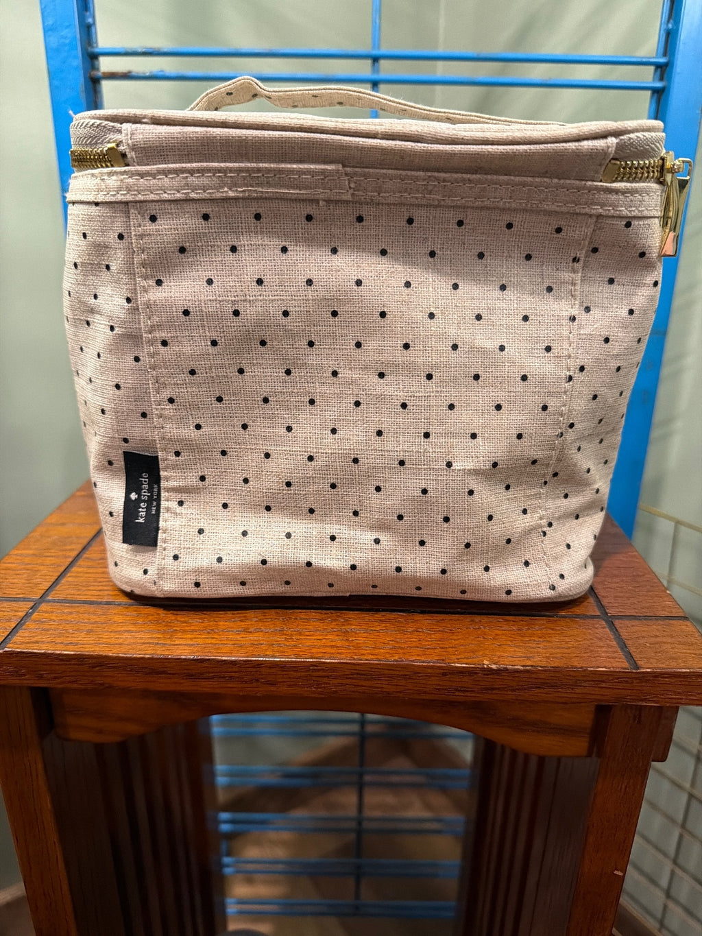 Kate Spade Polka Dot lunch Bag - Beige and Black