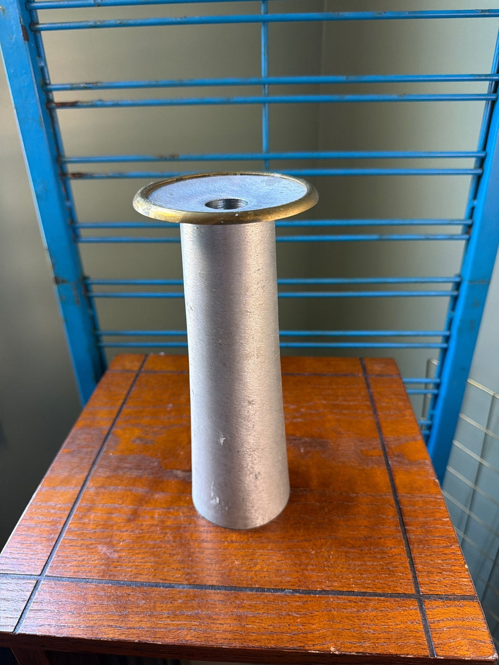 Vintage Silver Tone Metal Taper Candle Holder
