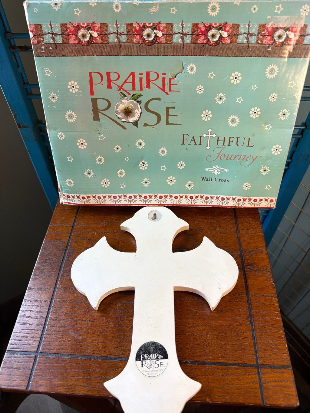 Prairie Rose Faithful Journey Decorative Wall Cross