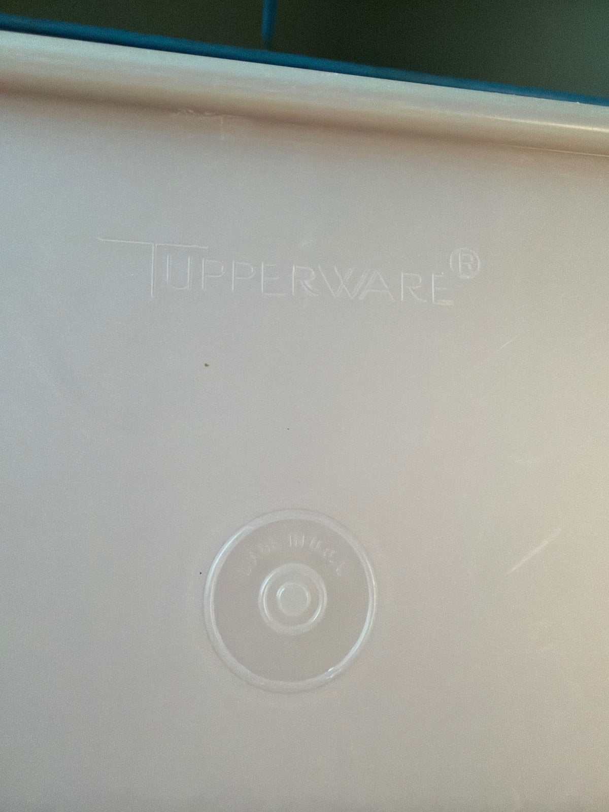 Vintage Tupperware Red and White Plastic Waffle Maker Tray with Lid