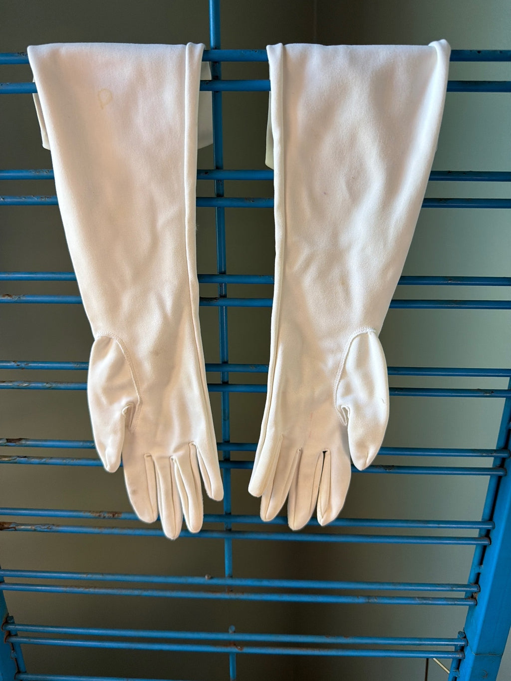 Vintage Long White Evening Gloves