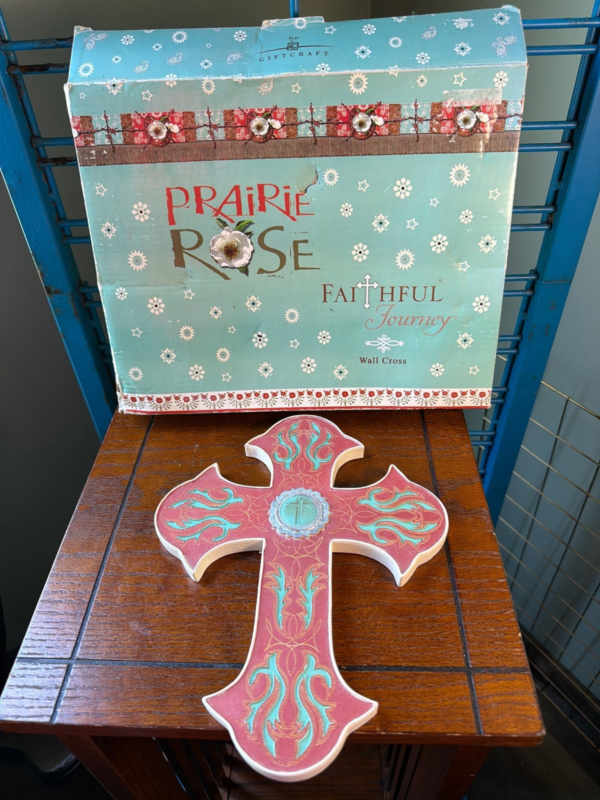 Prairie Rose Faithful Journey Decorative Wall Cross