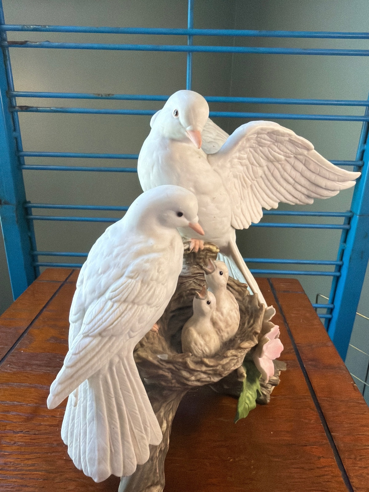 Classic Porcelain Nature's Promise 1996 Dove Family Figurine