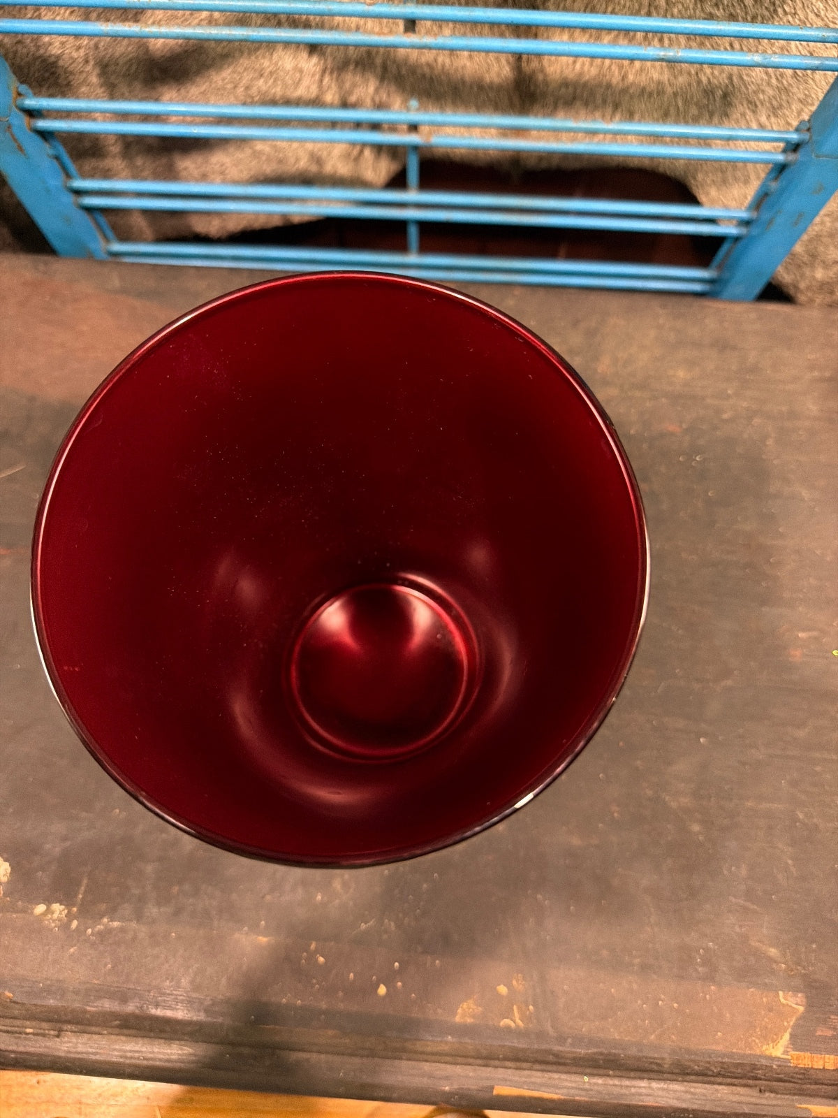 Elegant Red Glass Vase