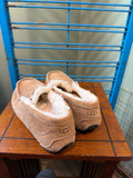 UGG Women's Cozy Suede Slip-On Slippers with Shearling Lining Size 4