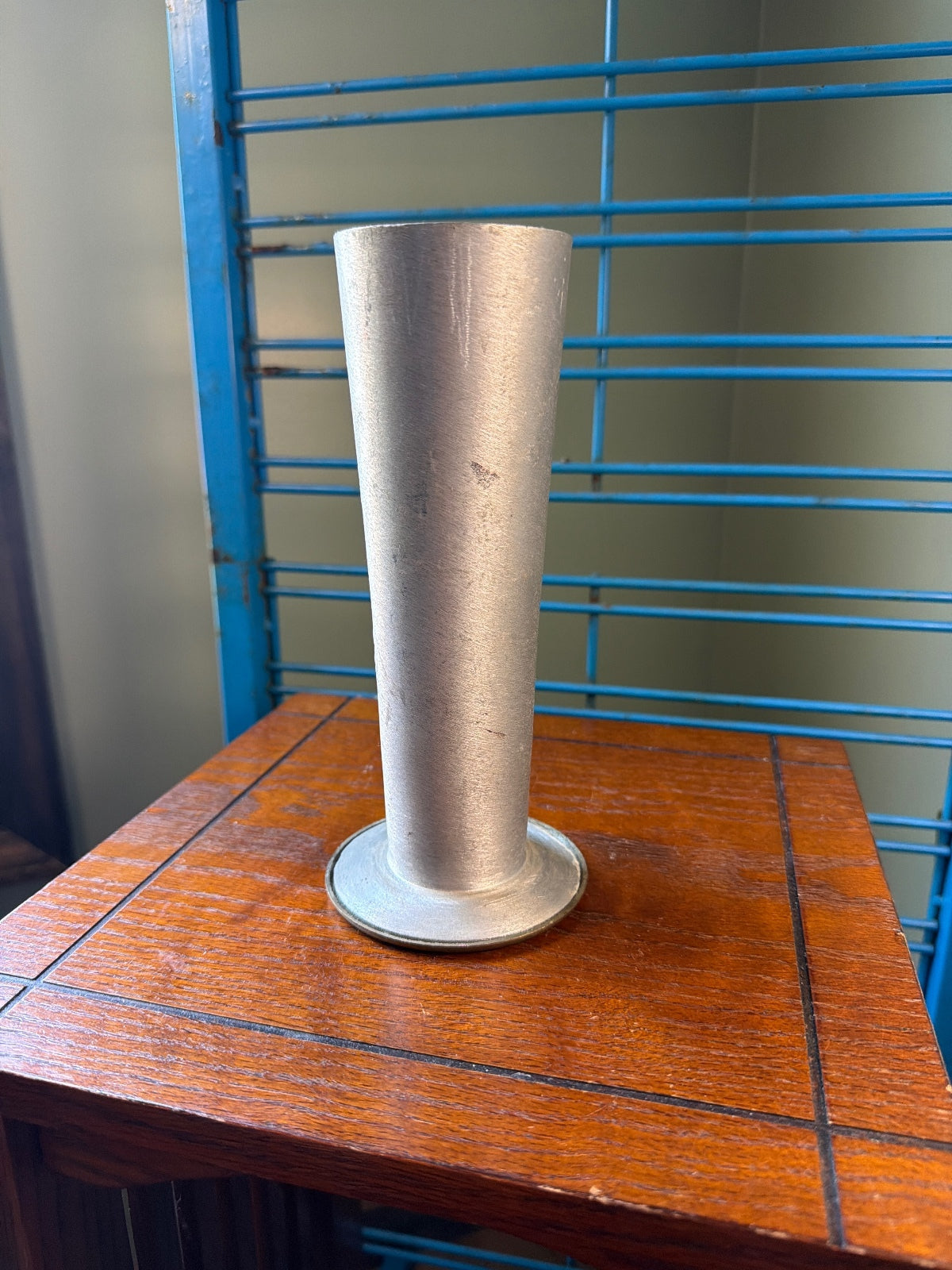 Vintage Silver Tone Metal Taper Candle Holder