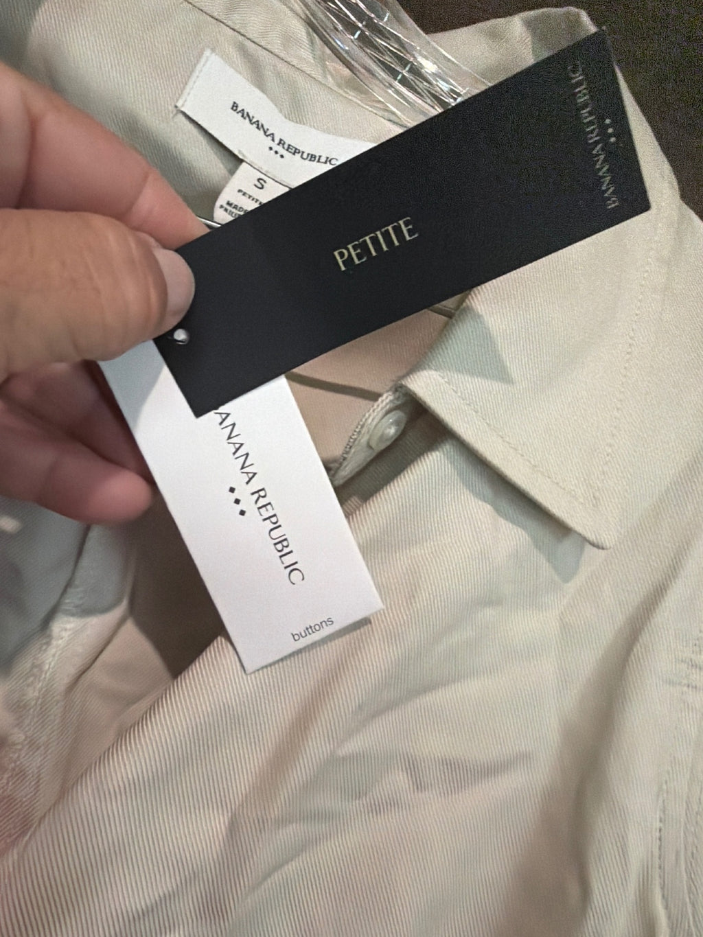 Banana Republic Petite Sleeveless Button-Up Dress Size S