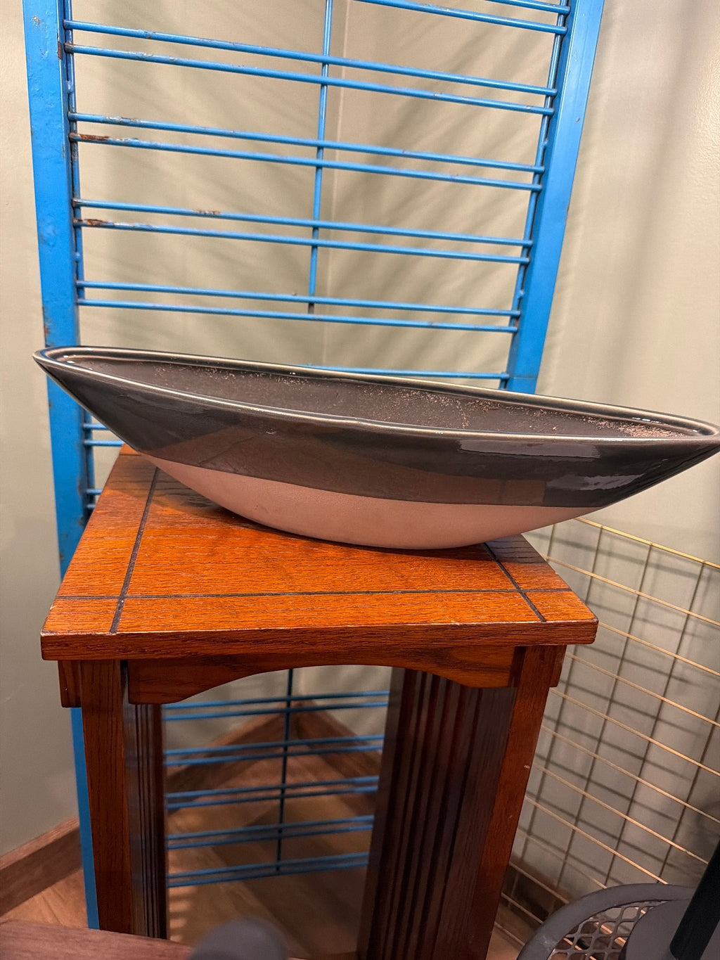 Ceramic Oval Planter Pot with Drainage Hole