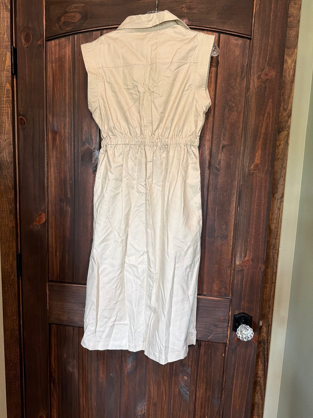 Banana Republic Petite Sleeveless Button-Up Dress Size S