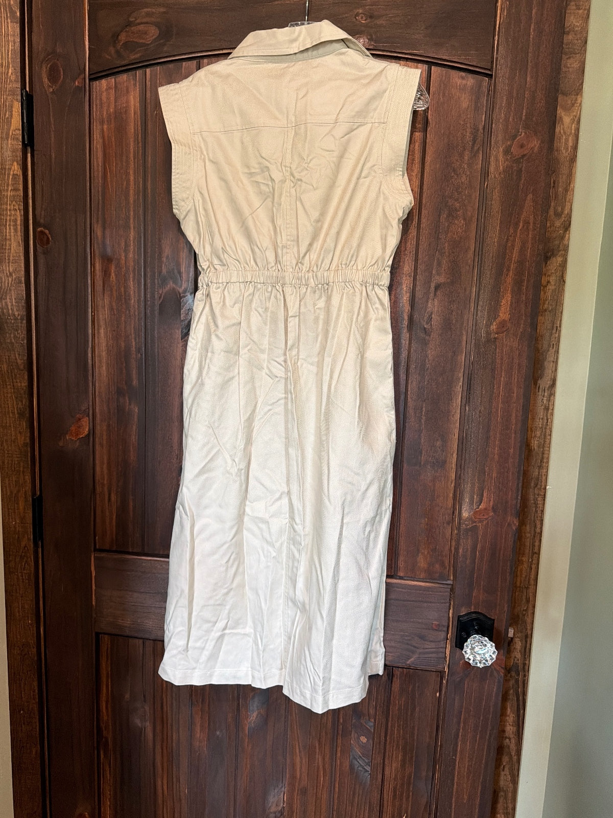 Banana Republic Petite Sleeveless Button-Up Dress Size S