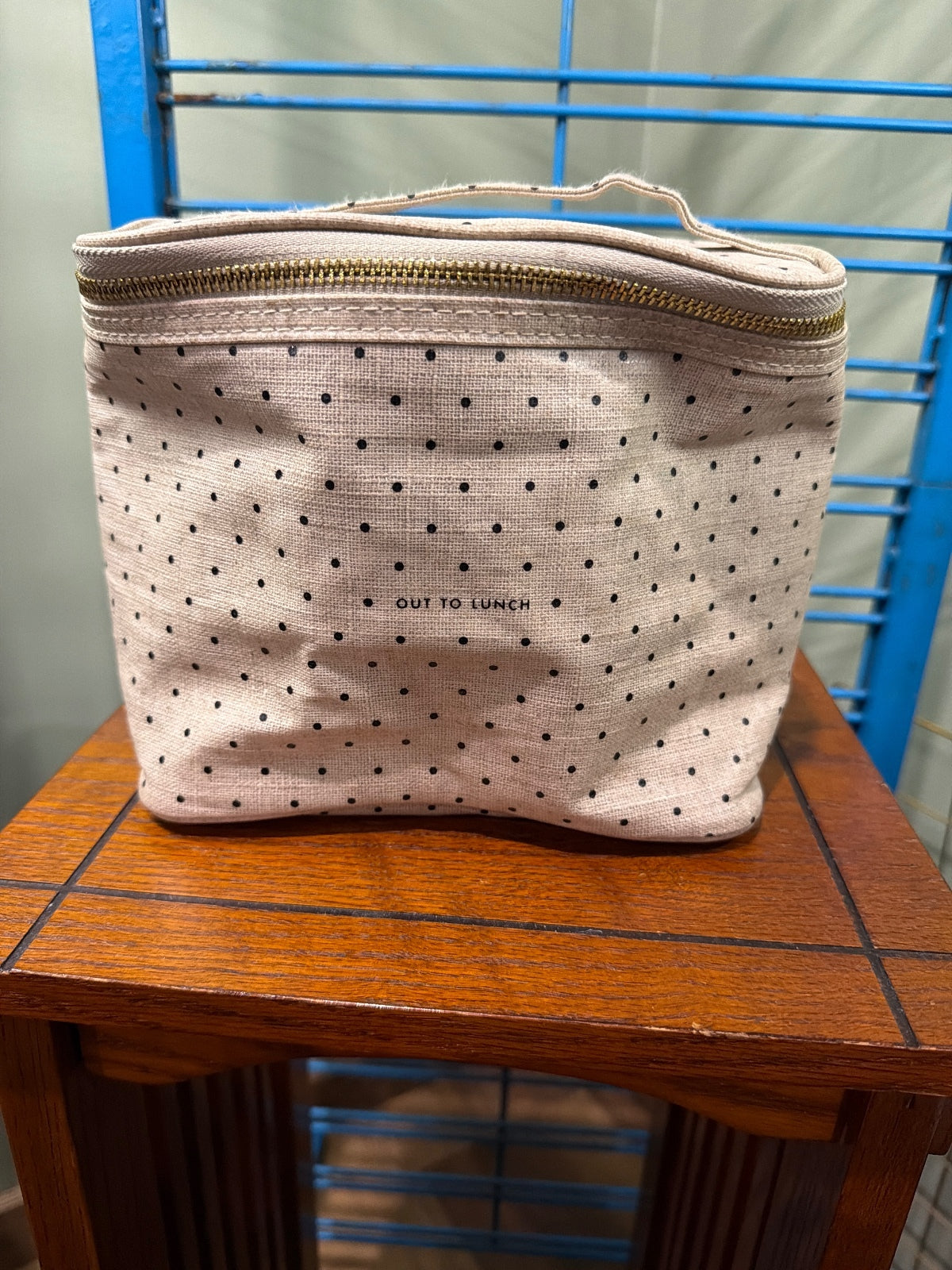 Kate Spade Polka Dot lunch Bag - Beige and Black
