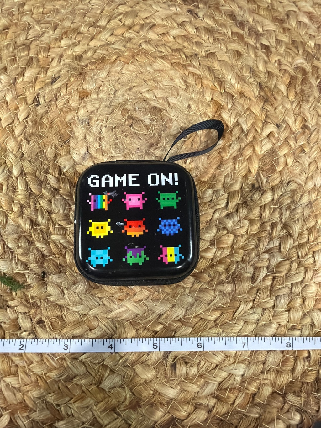 Portable Game On! Pixel Art Storage Case with Handle