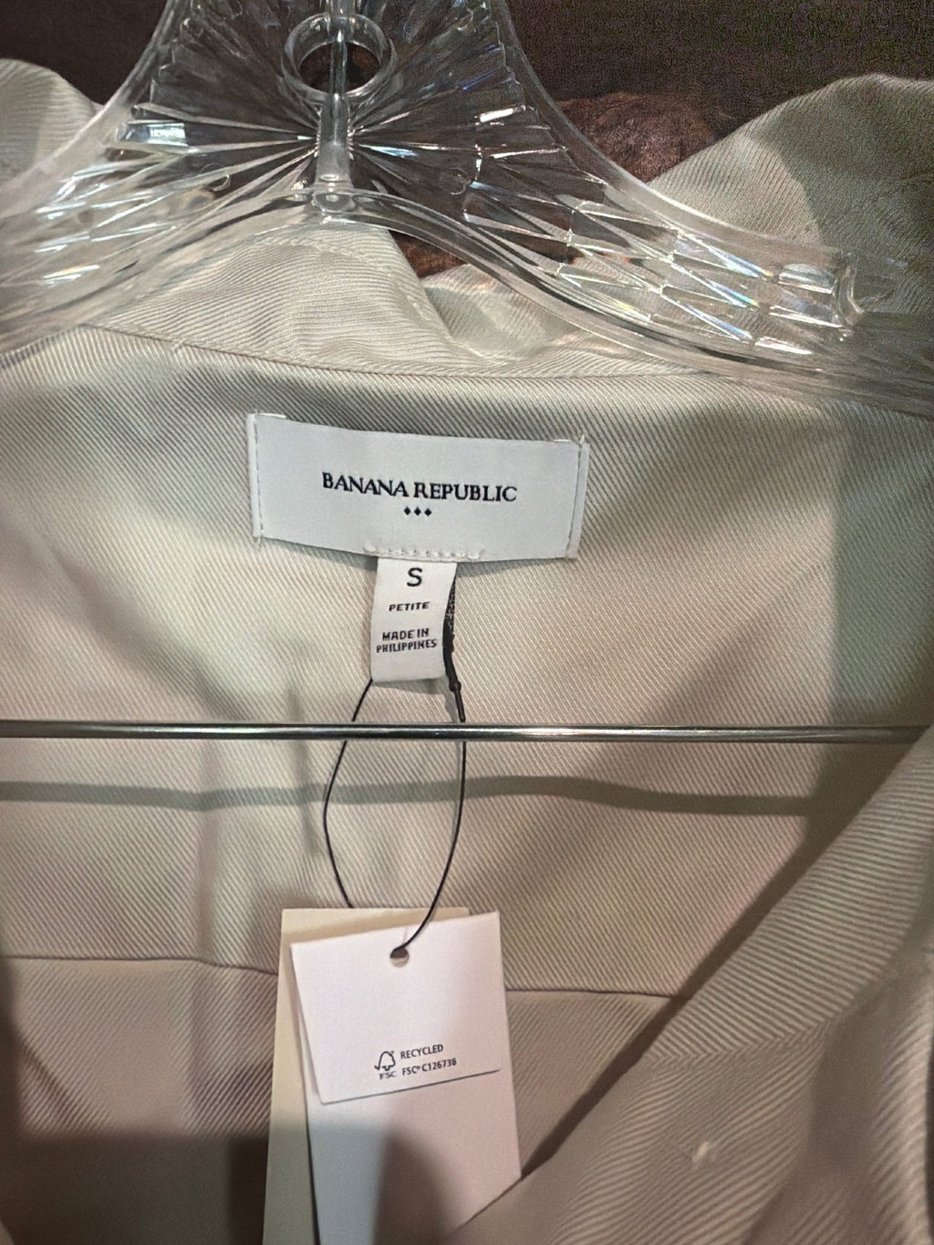 Banana Republic Petite Sleeveless Button-Up Dress Size S