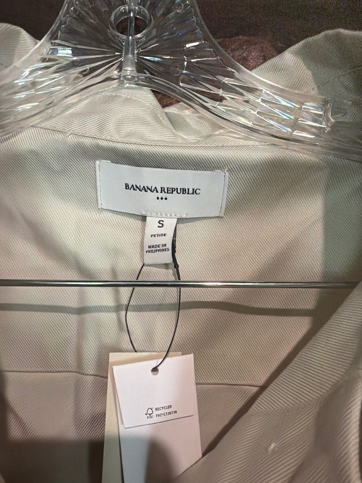 Banana Republic Petite Sleeveless Button-Up Dress Size S