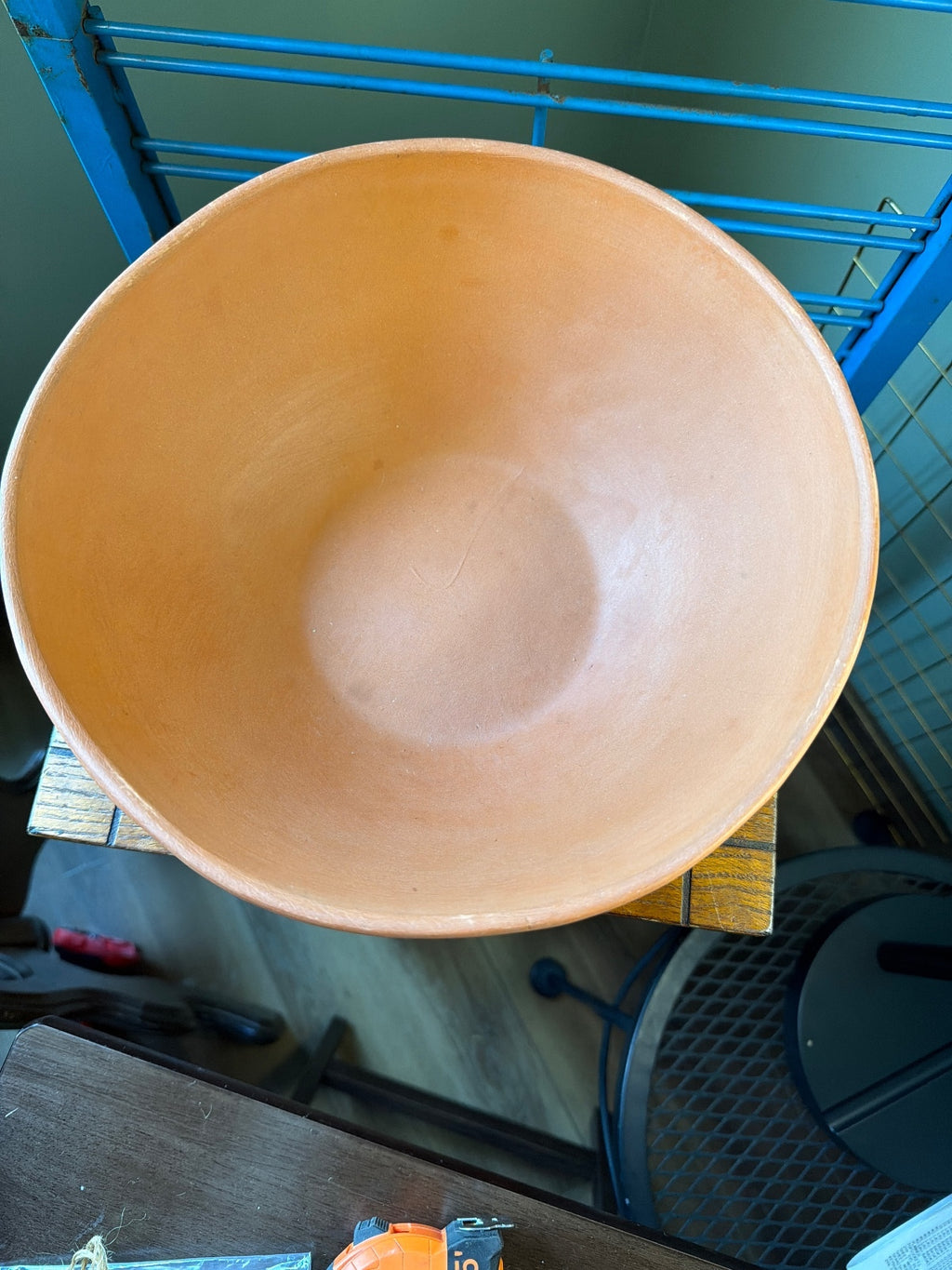 Vintage 1980 Gourmet Topf Terracotta Chip and Dip Serving Bowl