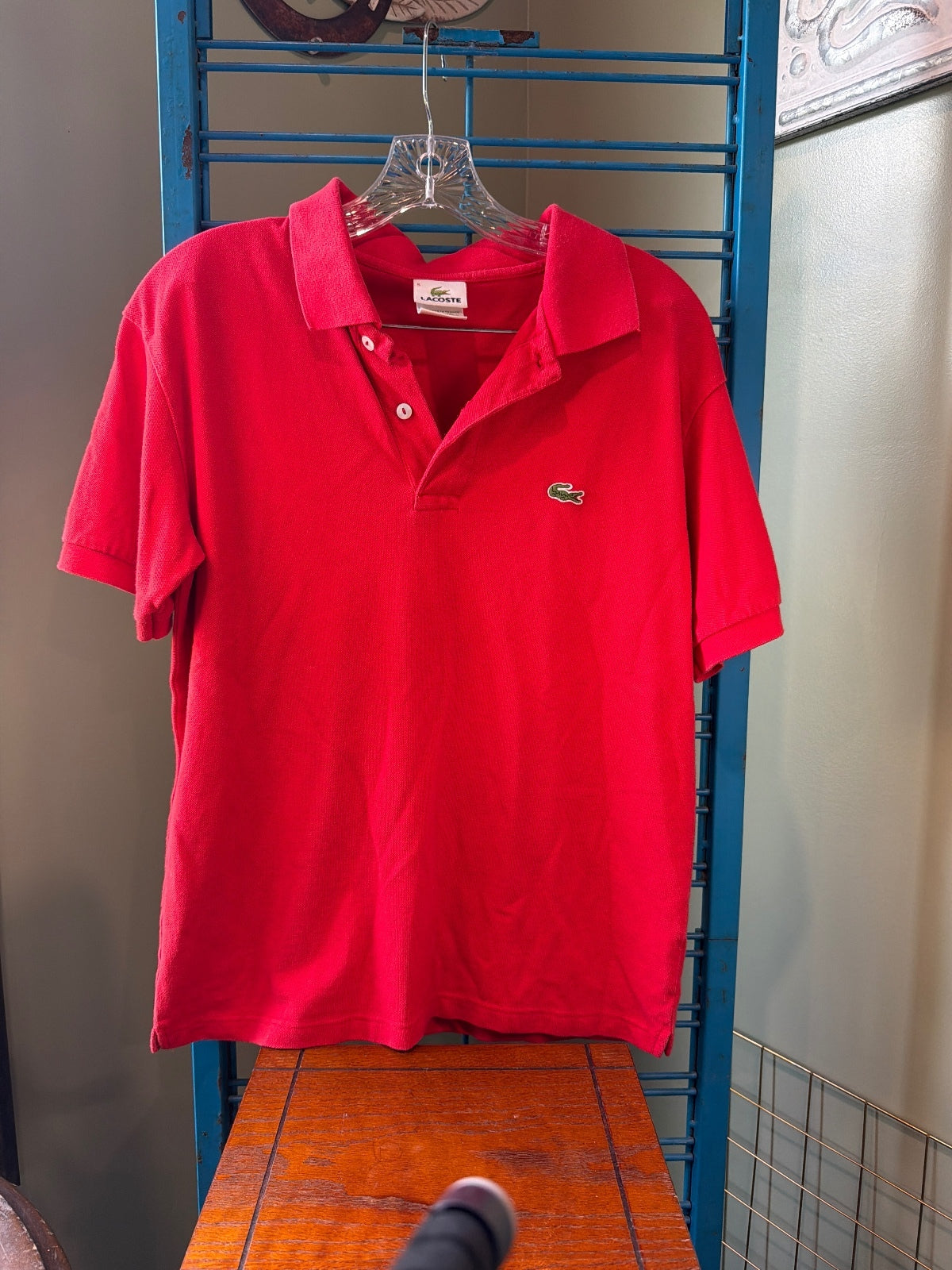 Lacoste Classic Red Polo Shirt Size Small