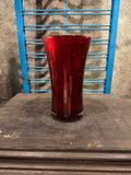 Elegant Red Glass Vase